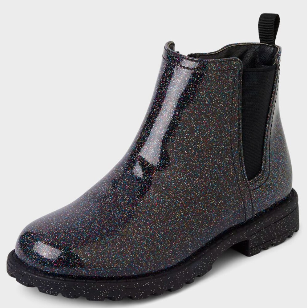 The Children's Place NWOT Multicolor Glitter Chelsea Boots 1